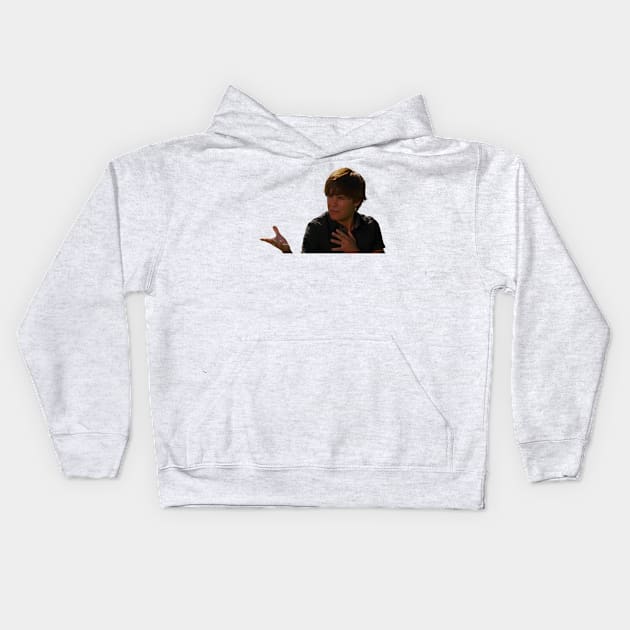 Troy Bolton meme Kids Hoodie by ghjura